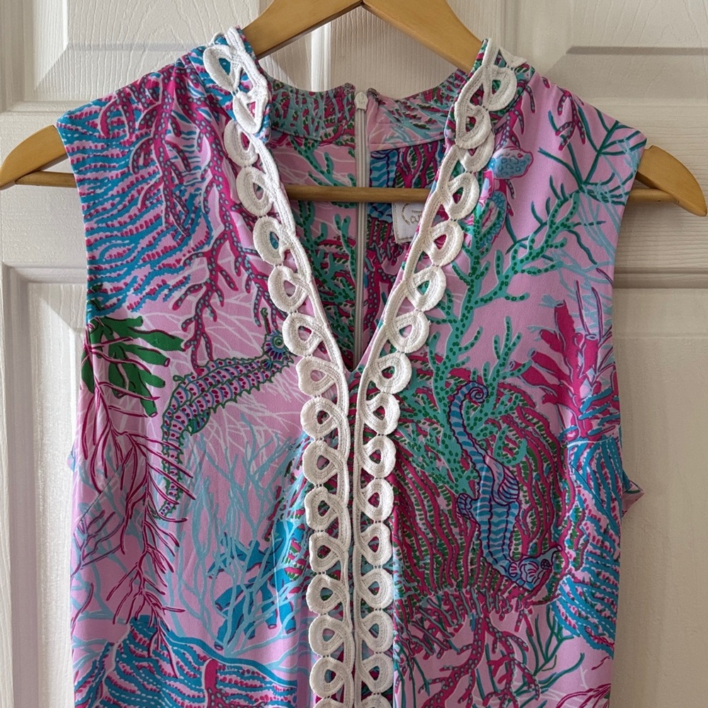 Pappagallo Pink and Blue Floral Dress